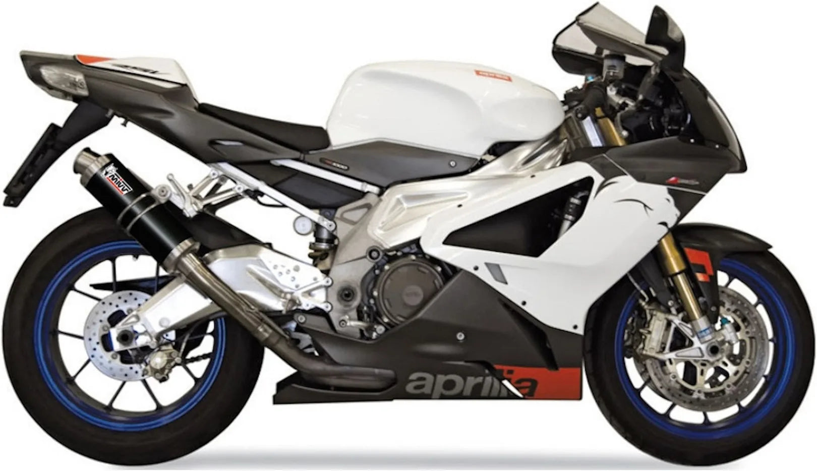 Doppelauspuffanlage Ohne Katalysator Mit Geräuschzulassung Gp Stahl Schwarz - Mivv Kompatibel Mit Aprilia Rsv 1000 (2004-2008)