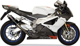 Doppelauspuffanlage Ohne Katalysator Mit Geräuschzulassung Gp Stahl Schwarz - Mivv Kompatibel Mit Aprilia Tuono Fighter 1000 (2006-2010)