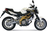 Doppelauspuffanlage Mit Geräuschzulassung Suono Stahl Schwarz Carbon - Mivv Kompatibel Mit Aprilia Shiver 750 (2008-2016)