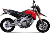 Doppelauspuffanlage Mit Geräuschzulassung Suono Edelstahl Carbon - Mivv Kompatibel Mit Aprilia Dorsoduro 750 (2008-2016)