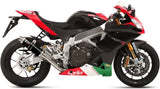 Katalysiertes Auspuffendstück Mit Geräuschzulassung Gp Stahl Schwarz - Mivv Kompatibel Mit Aprilia Rsv4 Aprc (2011-2016)
