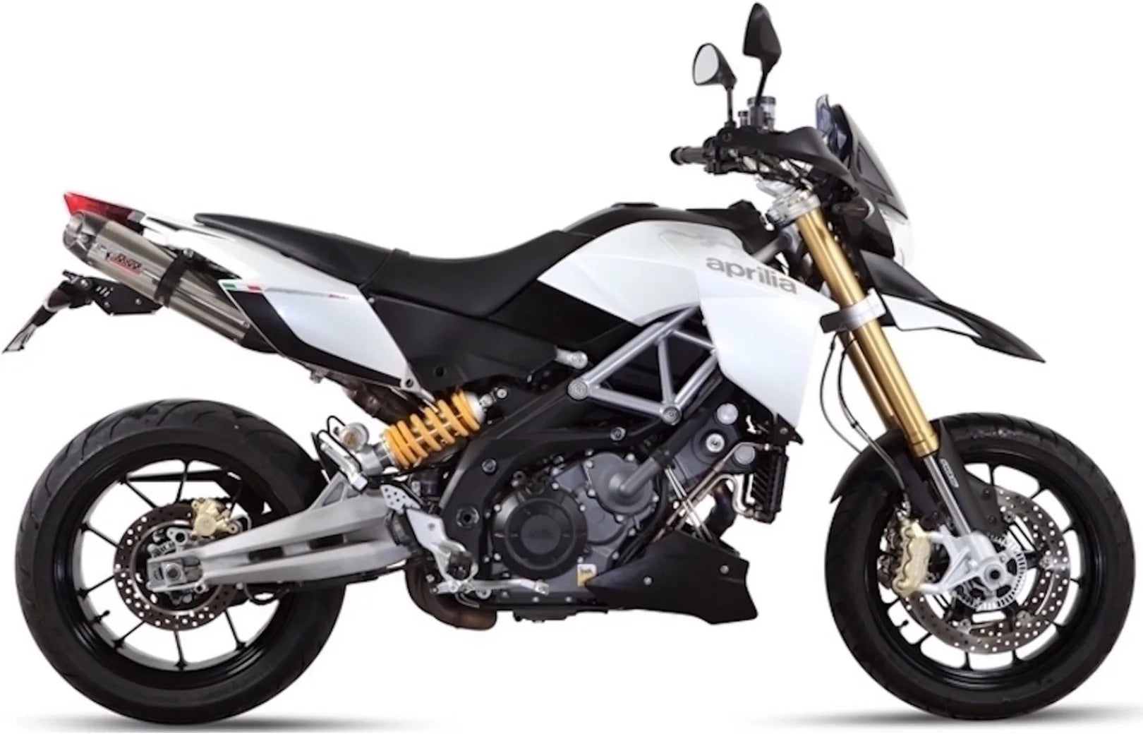 Doppelauspuffanlage Ohne Katalysator Mit Geräuschzulassung Suono Edelstahl Carbon - Mivv Kompatibel Mit Aprilia Dorsoduro 1200 (2012-2016)