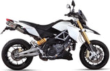 Doppelauspuffanlage Mit Katalysator Und Geräuschzulassung Suono Edelstahl Carbon - Mivv Kompatibel Mit Aprilia Dorsoduro 1200 (2012-2016)