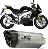 Non-Catalytic Exhaust Tip With Sound Certification Sr-1 Titanium - Mivv Compatible With Aprilia Tuono V4 1100 (2021-2024)