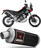Auspuffendstück Mit Geräuschzulassung Dakar Stahl Schwarz - Mivv Kompatibel Mit Aprilia Tuareg 660 (2022-2024)
