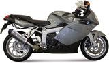 Non-Catalytic Exhaust Tip With Sound Certification Oval Titanium Carbon - Mivv Compatible With Bmw K 1200 S (2005-2008)