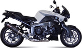 Catalytic Exhaust Tip With Sound Certification Oval Carbon Carbon - Mivv Compatible With Bmw K 1300 R (2009-2016)
