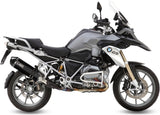 Exhaust Tip With Noise Certification Speed Edge Steel Black Carbon - Mivv Compatible With Bmw R 1200 Gs (2013-2018)