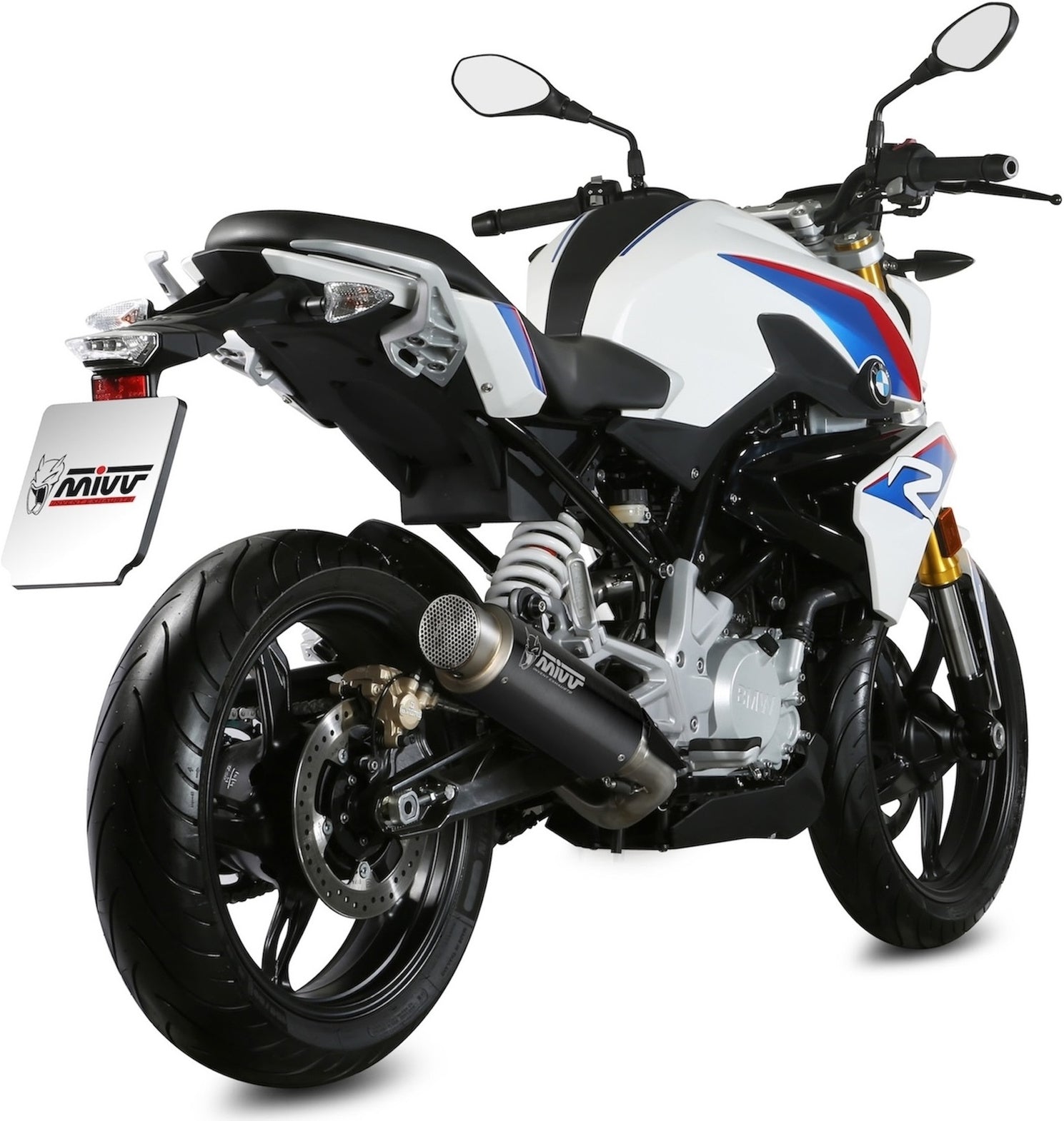 Complete Catalytic Exhaust System With Sound Certification Gppro Steel Black - Mivv Compatible With Bmw G 310 R (2018-2024)