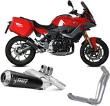 Komplette Auspuffanlage Ohne Katalysator Und Mit Geräuschzulassung X-M1 Stahl Schwarz - Mivv Kompatibel Mit Bmw F 900 Xr (2020-2024)