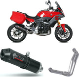 Komplette Auspuffanlage Ohne Katalysator Und Mit Geräuschzulassung Oval Carbon Carbon - Mivv Kompatibel Mit Bmw F 900 Xr (2020-2024)