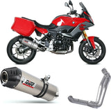Komplette Auspuffanlage Ohne Katalysator Und Mit Geräuschzulassung Oval Titan Carbon - Mivv Kompatibel Mit Bmw F 900 Xr (2020-2024)