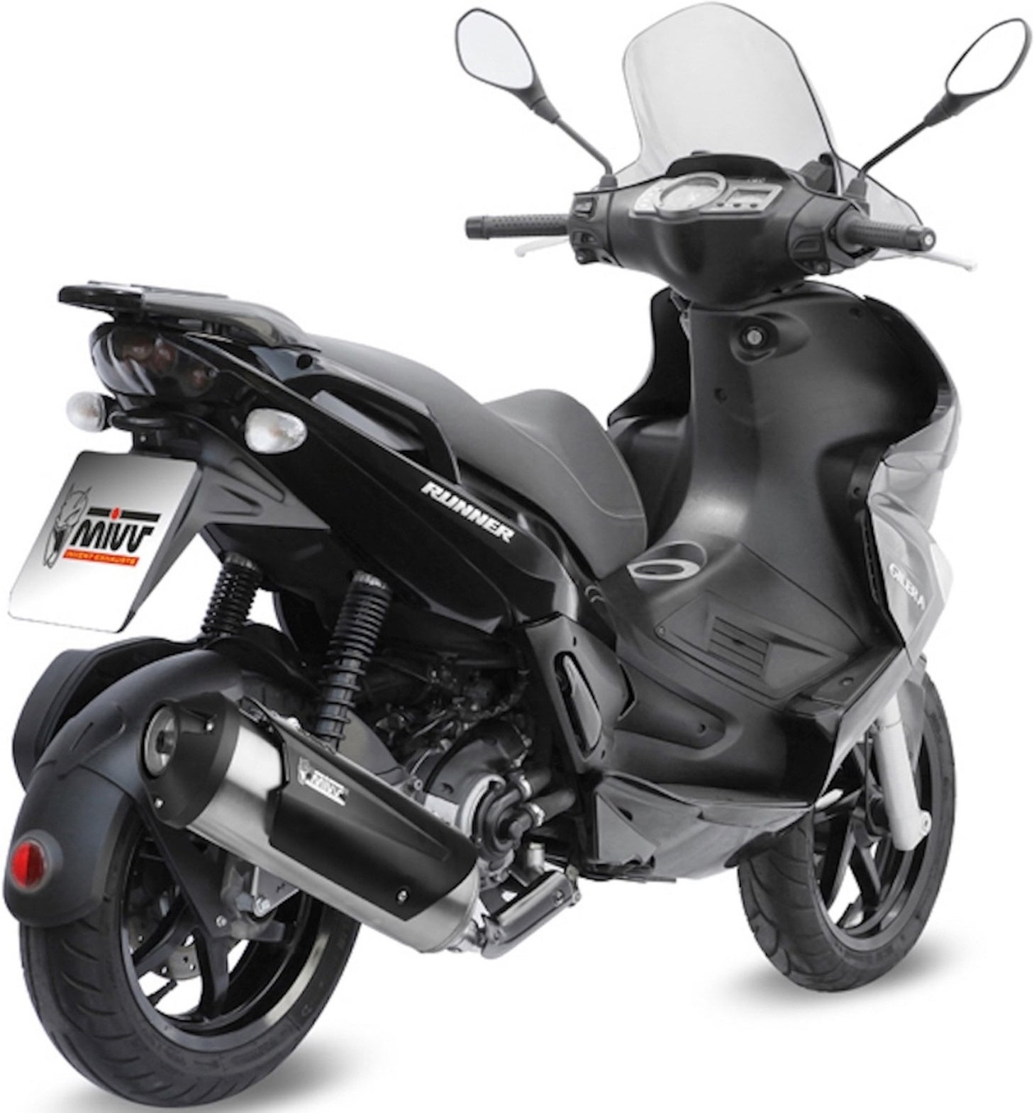 Complete Non-Catalytic Exhaust System With Sound Certification Urban Stainless Steel - Mivv Compatible With Gilera Runner 125 (2006-2012)