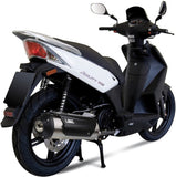 Complete Non-Catalytic Exhaust System With Sound Certification Urban Stainless Steel - Mivv Compatible With Kymco People S 200 (2007-2012)