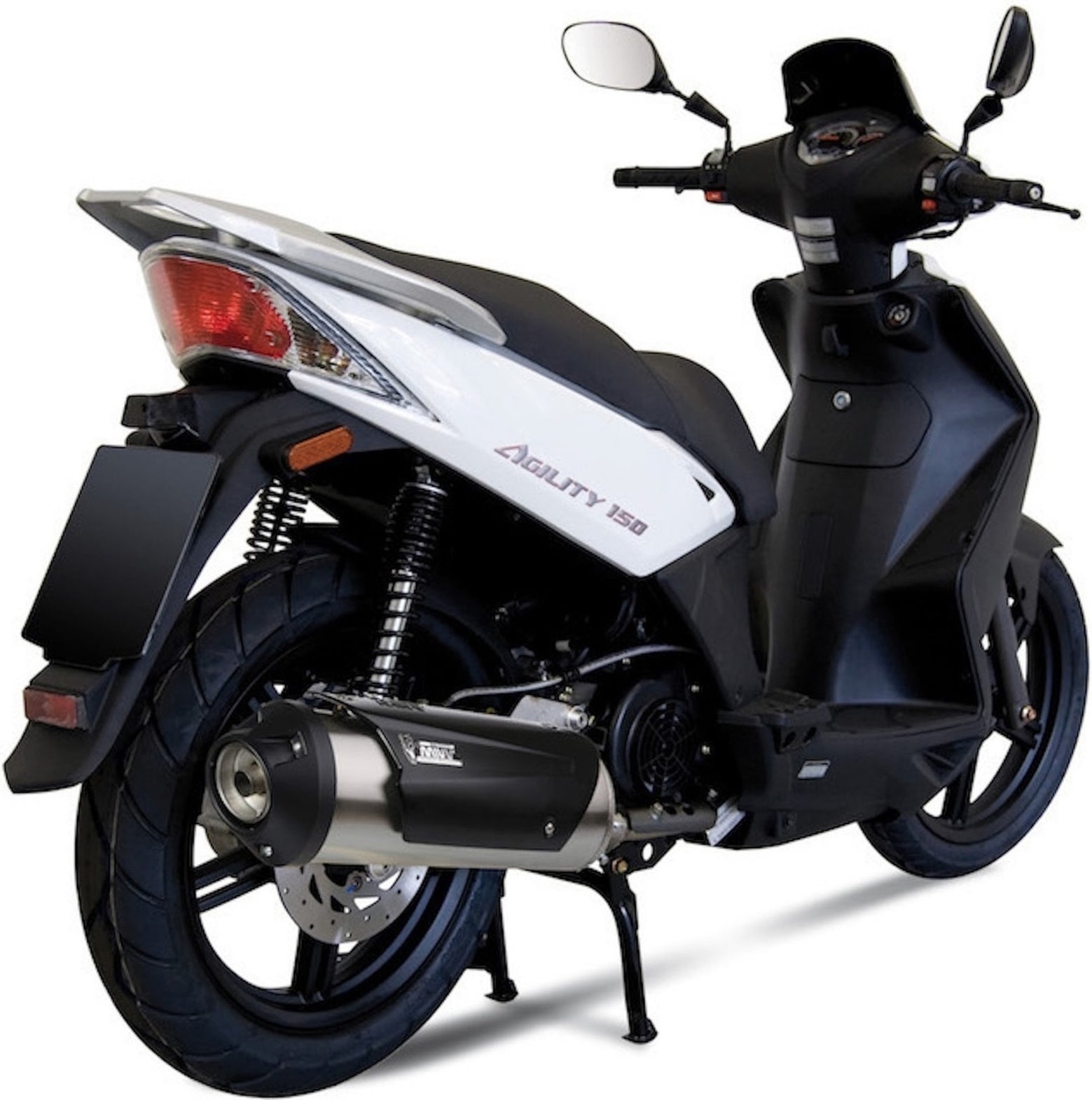 Complete Non-Catalytic Exhaust System With Sound Certification Urban Stainless Steel - Mivv Compatible With Kymco People S 125 (2008-2009)
