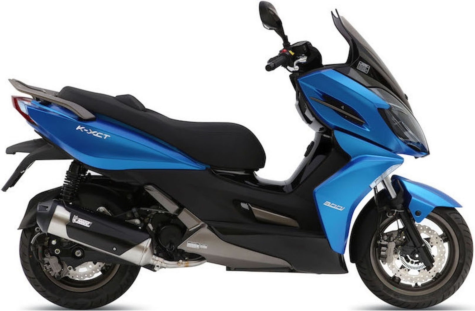 Complete Catalytic Exhaust System With Sound Certification Urban Stainless Steel - Mivv Compatible With Kymco K-Xct 300 (2012-2016)