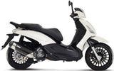 Komplette Auspuffanlage Ohne Katalysator Und Mit Geräuschzulassung Urban Edelstahl - Mivv Kompatibel Mit Piaggio Beverly 300 (2010-2013)