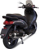 Komplette Auspuffanlage Ohne Katalysator Und Mit Geräuschzulassung Urban Edelstahl - Mivv Kompatibel Mit Piaggio Beverly Tourer 300 (2009-2010)