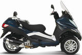 Komplette Auspuffanlage Ohne Katalysator Und Mit Geräuschzulassung Urban Edelstahl - Mivv Kompatibel Mit Piaggio Mp3 400 (2007-2011)
