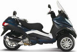 Complete Catalytic Exhaust System With Sound Certification Urban Stainless Steel - Mivv Compatible With Piaggio Mp3 400 (2007-2011)