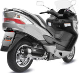 Komplette Auspuffanlage Ohne Katalysator Und Mit Geräuschzulassung Urban Edelstahl - Mivv Kompatibel Mit Suzuki An 400 Burgman (2006-2016)