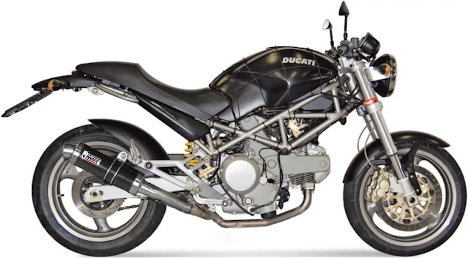 Doppelauspuffanlage Mit Geräuschzulassung Gp Carbon - Mivv Kompatibel Mit Ducati Monster 800 (2003-2005)