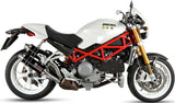 Doppelauspuffanlage Mit Geräuschzulassung Gp Stahl Schwarz - Mivv Kompatibel Mit Ducati Monster S4Rs (2006-2008)