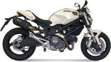 Doppelauspuffanlage Mit Katalysator Und Geräuschzulassung Suono Stahl Schwarz Carbon - Mivv Kompatibel Mit Ducati Monster 696 (2008-2014)