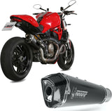Katalysiertes Auspuffendstück Mit Geräuschzulassung Delta Race Stahl Schwarz Carbon - Mivv Kompatibel Mit Ducati Monster 1200 (2014-2016)