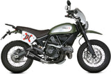 Auspuffendstück Ohne Katalysator Und Mit Geräuschzulassung Delta Race Stahl Schwarz Carbon - Mivv Kompatibel Mit Ducati Scrambler 800 (2015-2020)