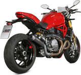 Katalysiertes Auspuffendstück Mit Geräuschzulassung Gppro Stahl Schwarz - Mivv Kompatibel Mit Ducati Monster 821 (2018-2020)