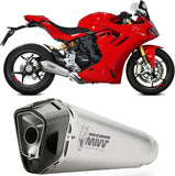 Katalysiertes Auspuffendstück Mit Geräuschzulassung Delta Race Edelstahl Carbon - Mivv Kompatibel Mit Ducati Supersport 950 - S (2021-2024)