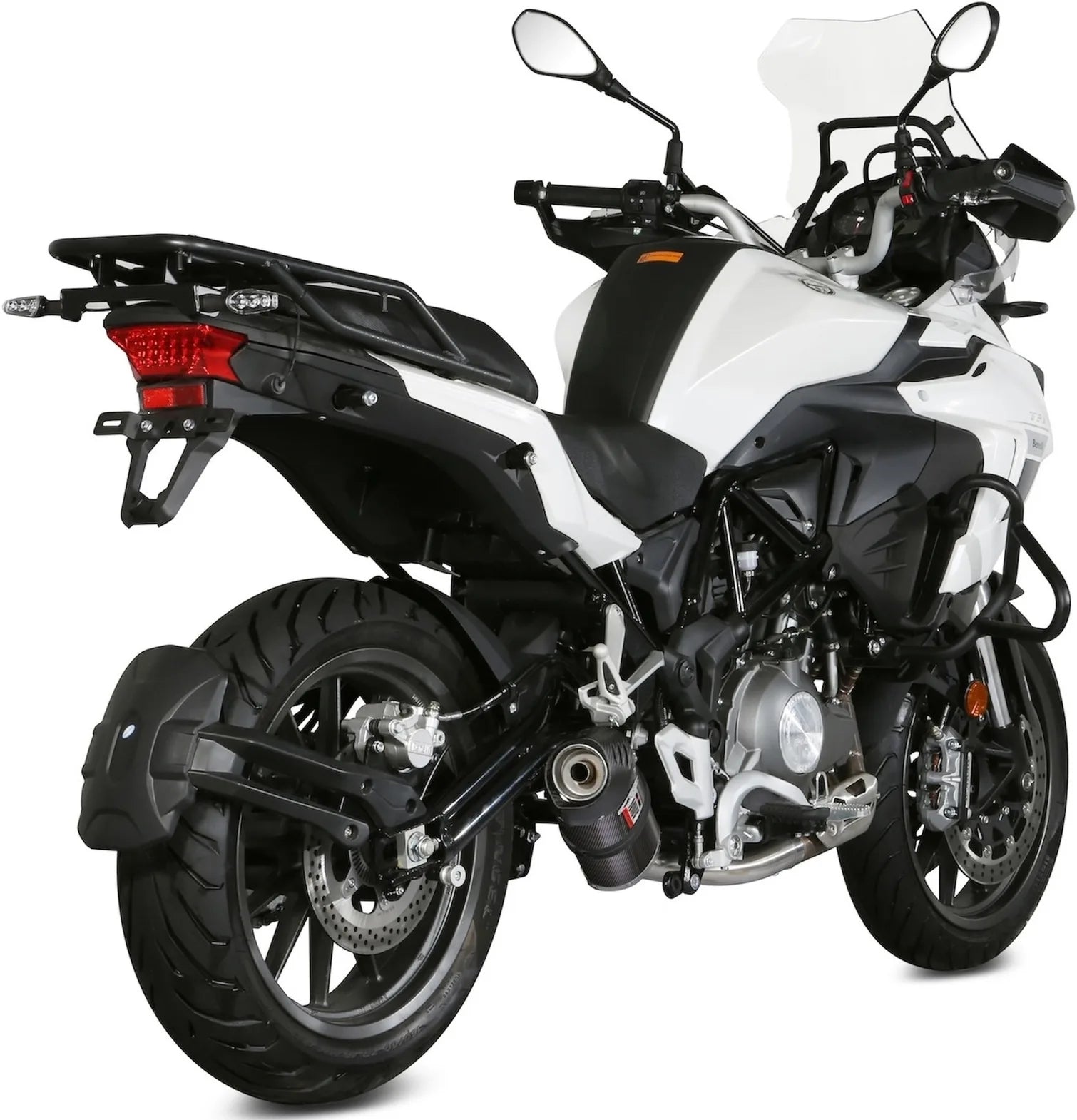 Auspuffendstück Mit Geräuschzulassung Oval Carbon Carbon - Mivv Kompatibel Mit Benelli Trk 502 (2017-2024)