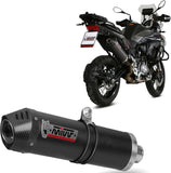 Auspuffendstück Mit Geräuschzulassung Oval Carbon Carbon - Mivv Kompatibel Mit Benelli Trk 502 X (2018-2024)