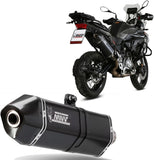 Auspuffendstück Mit Geräuschzulassung Speed Edge Stahl Schwarz Carbon - Mivv Kompatibel Mit Benelli Trk 502 X (2018-2024)