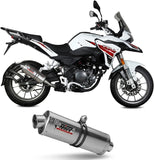 Auspuffendstück Mit Geräuschzulassung Oval Edelstahl - Mivv Kompatibel Mit Benelli Trk 251 (2019-2024)