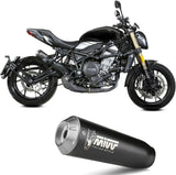 Auspuffendstück Mit Geräuschzulassung X-M1 Stahl Schwarz - Mivv Kompatibel Mit Benelli 752 S (2019-2024)