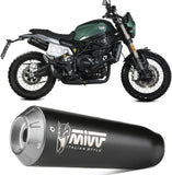 Auspuffendstück Mit Geräuschzulassung X-M1 Stahl Schwarz - Mivv Kompatibel Mit Benelli Leoncino 800 Trail (2022-2024)
