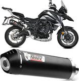 Auspuffendstück Mit Geräuschzulassung Oval Carbon Carbon - Mivv Kompatibel Mit Benelli Trk 702 - X (2023-2024)