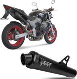 Auspuffendstück Ohne Katalysator Und Mit Geräuschzulassung X-Cone Stahl Schwarz - Mivv Kompatibel Mit Honda Hornet 600 (2003-2006)