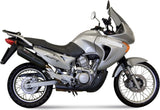 Katalysiertes Auspuffendstück Mit Geräuschzulassung Suono Stahl Schwarz Carbon - Mivv Kompatibel Mit Honda Xlv 650 Transalp (2000-2004)