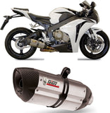 Exhaust Tip With Noise Certification Suono Stainless Steel Carbon - Mivv Compatible With Honda Cbr 1000 Rr (2008-2013)
