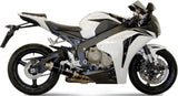 Auspuffendstück Ohne Katalysator Und Mit Geräuschzulassung Gp Stahl Schwarz - Mivv Kompatibel Mit Honda Cbr 1000 Rr (2008-2013)