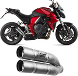 Auspuffendstück Mit Geräuschzulassung Double Gun Edelstahl - Mivv Kompatibel Mit Honda Cb 1000 R (2008-2017)