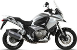 Auspuffendstück Mit Geräuschzulassung Speed Edge Stahl Schwarz Carbon - Mivv Kompatibel Mit Honda Crosstourer 1200 (2012-2020)