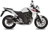 Auspuffendstück Mit Geräuschzulassung Suono Stahl Schwarz Carbon - Mivv Kompatibel Mit Honda Cb 500 X (2013-2015)
