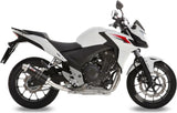 Auspuffendstück Mit Geräuschzulassung Gp Stahl Schwarz - Mivv Kompatibel Mit Honda Cb 500 X (2013-2015)