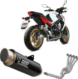 Komplette Abgasanlage Mit Katalysator Und Geräuschzulassung Gppro Carbon - Mivv Kompatibel Mit Honda Cb 650 F (2014-2018)
