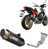 Komplette Auspuffanlage Ohne Katalysator Und Mit Geräuschzulassung Gppro Stahl Schwarz - Mivv Kompatibel Mit Honda Cb 650 F (2014-2018)