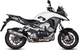 Auspuffendstück Mit Geräuschzulassung Oval Titan Carbon - Mivv Kompatibel Mit Honda Crossrunner (2015-2020)